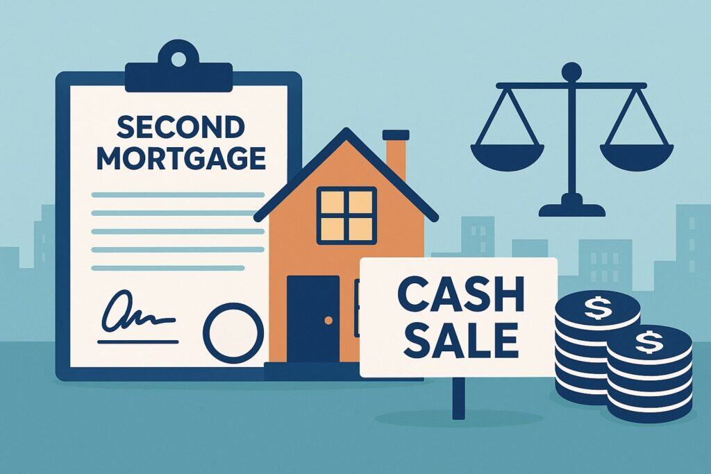 How a Second Mortgage Affects a Cash Sale