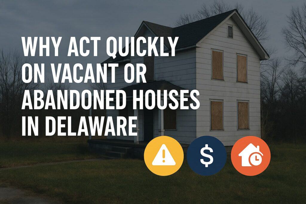 Why Act Quickly on Vacant or Abandoned Houses in Delaware