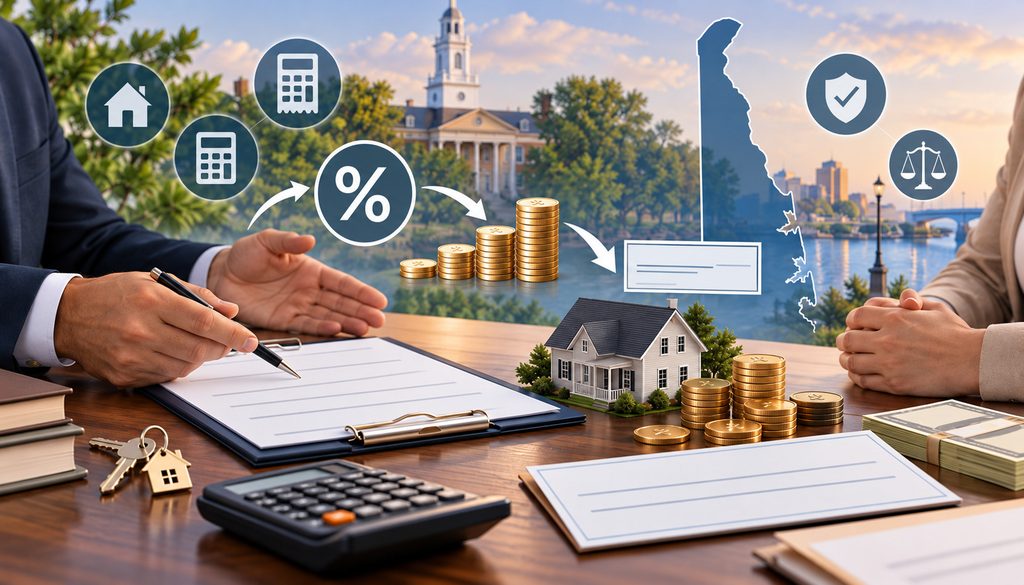 Delaware Form 5403 withholding calculation at real estate closing