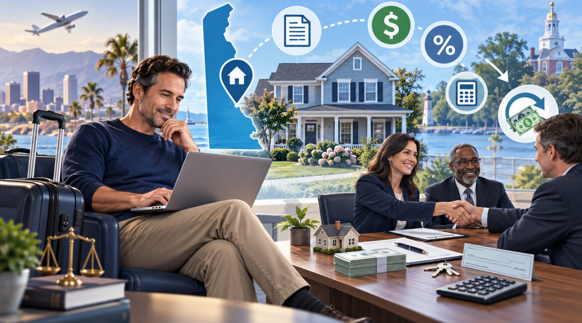 Delaware out-of-state property sale with Form 5403 withholding and refund process