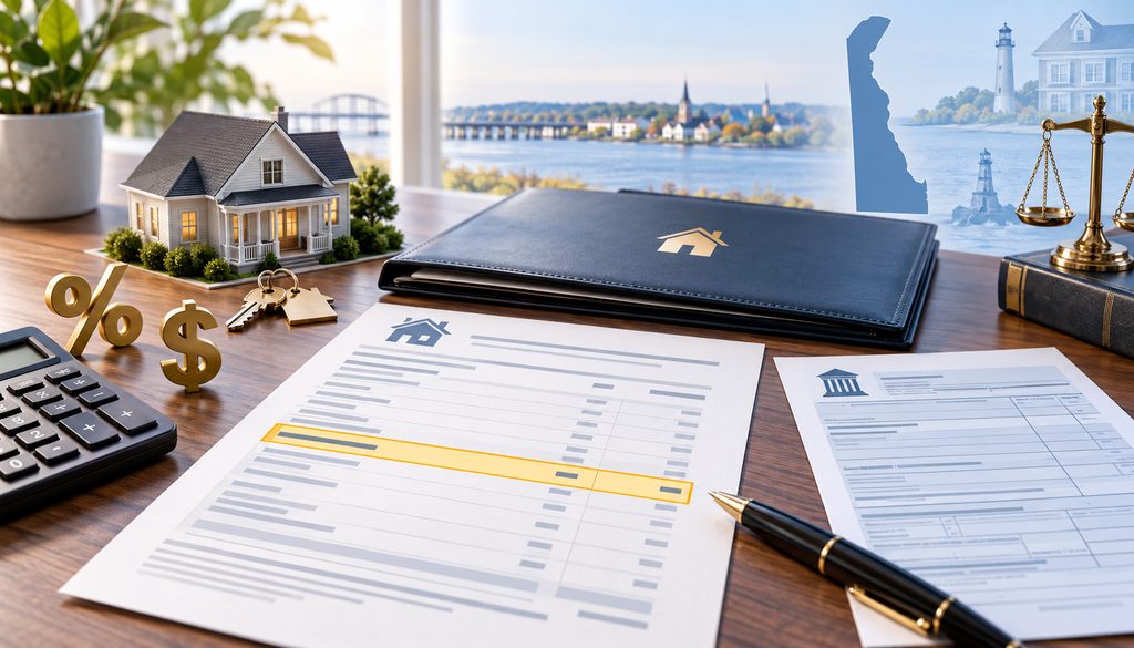 Delaware real estate settlement statement showing Form 5403 withholding